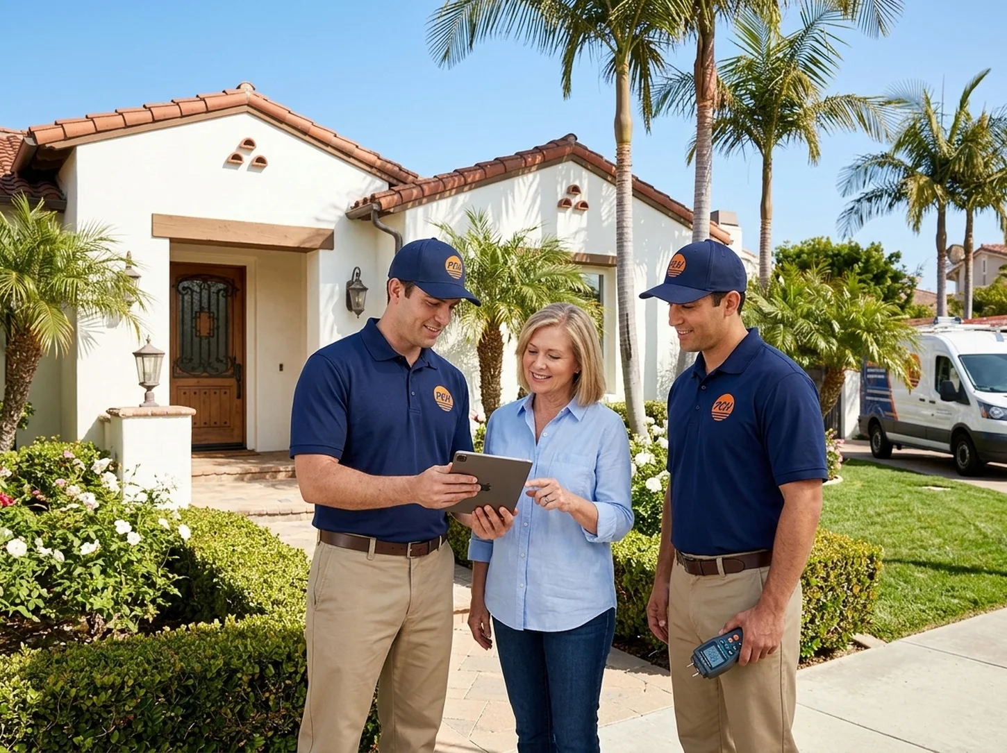 Water damage restoration underway in an Irvine family home with drying equipment in place